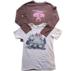 Nature Lover Bundle: 2 Tees, Children's Place & Cat & Jack, XL 16, Animals, Bear